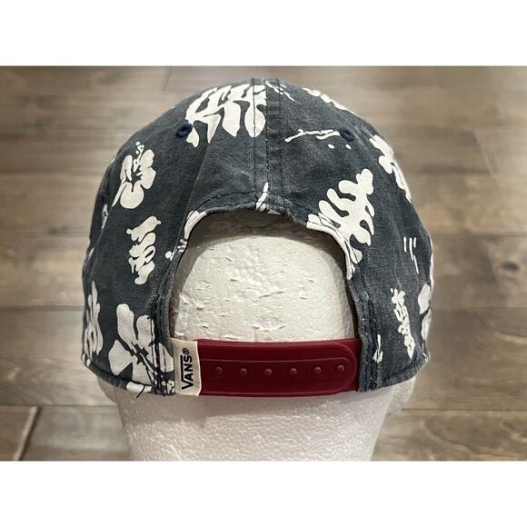 Vans Off the Wall Mens Checkerboard Brim Leaf Print Adjustable Snapback Hat Cap - Picture 6 of 9